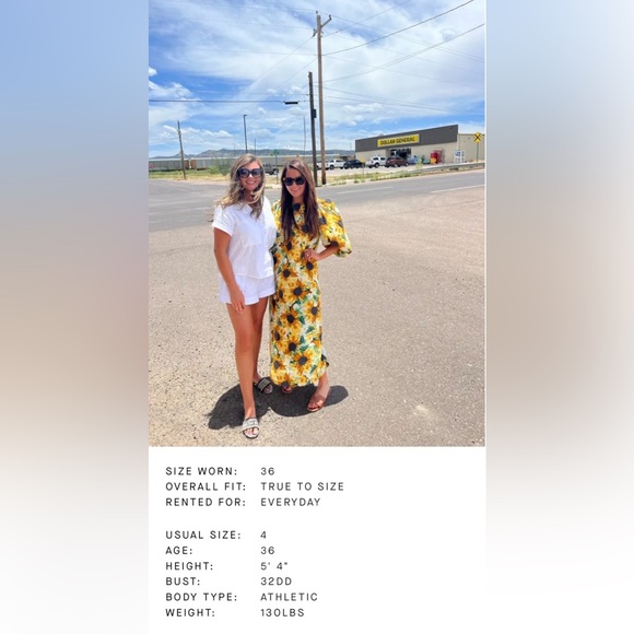 S O L D. Just Female Smooth Sunflower Dress size 40 US 14 or Large - Picture 11 of 12